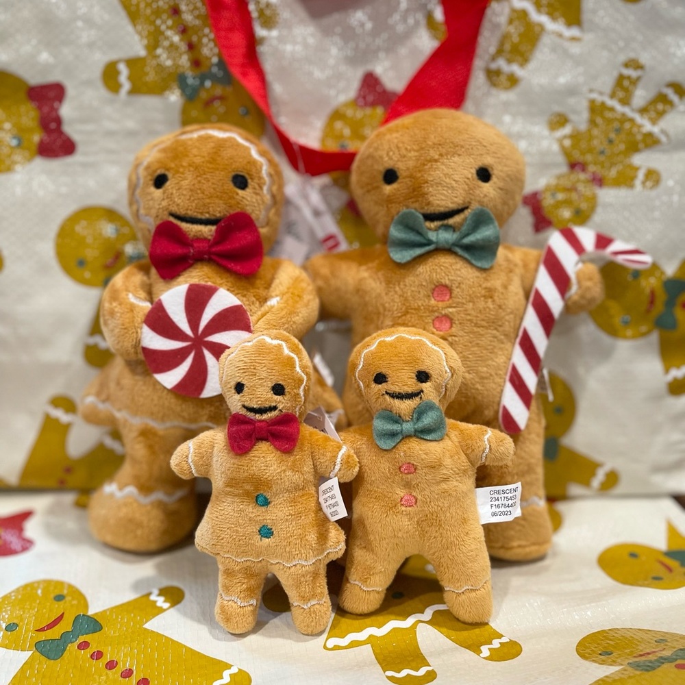 Gingerbread Plush Family of 4 Bundle Christmas Bullseye’s Playground